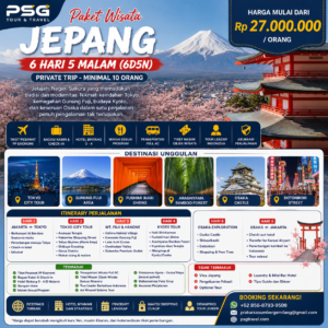 Paket Wisata Jepang 6D5N