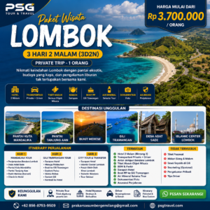 Private Trip Lombok 3D2N