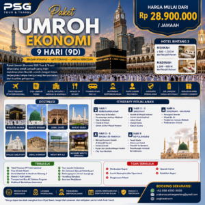 Paket Umroh Ekonomi 9D