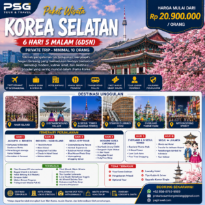 Paket Wisata Korea Selatan 6D5N
